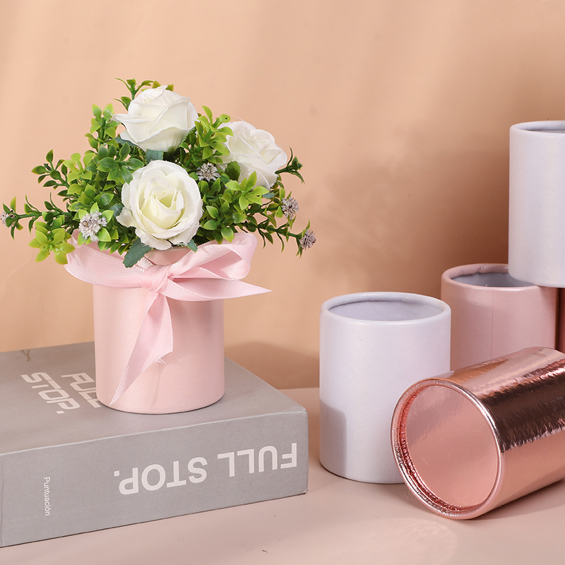 4pcs Mini Round Flower Box Gif - Florist Flower Supply 评论和价格