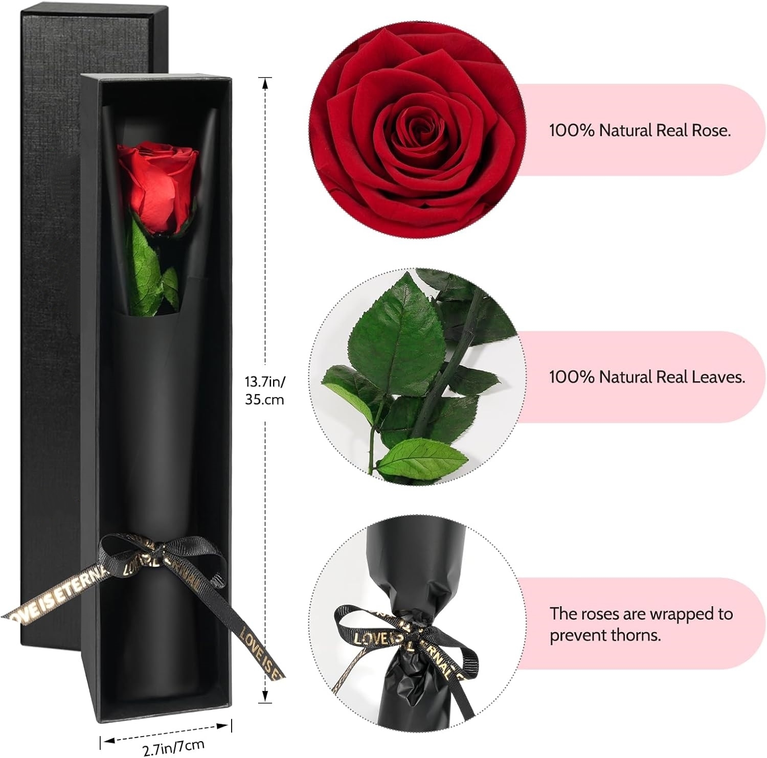 Single Stem Preserved Rose Gif - Florist Supply Bulk 评论和价格