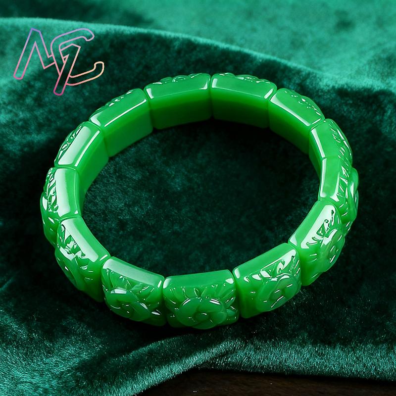 Real Jade Flower Bracelet Bang - Supply Florist 评论和价格