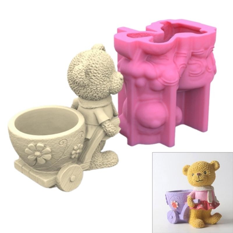 Lovely Bear Gypsum Silicone Mo - Florist Supply Vases 评论和价格